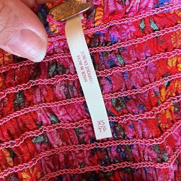 Floral Free People Top - Picture 4 of 5